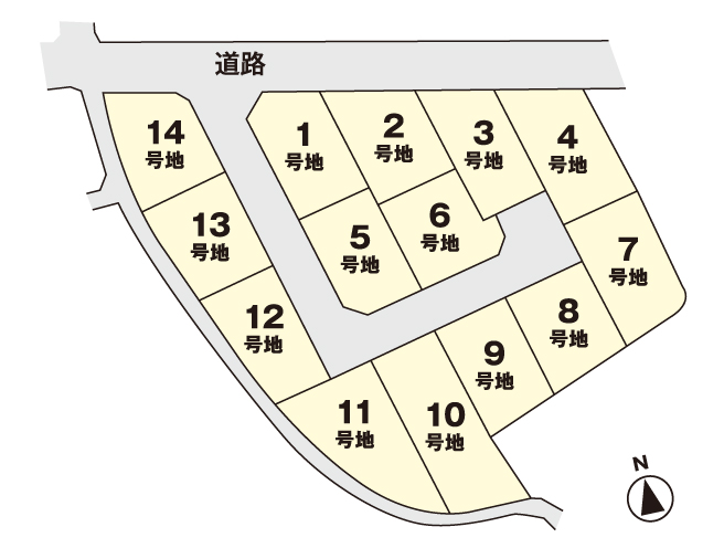 売土地　タカタウン朝倉Ⅱ（9号地）