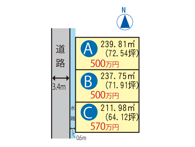 売土地　土佐山田町須江（C号地）