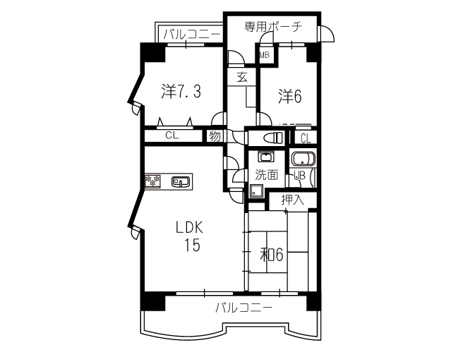 売マンション　ダイアパレス大川筋